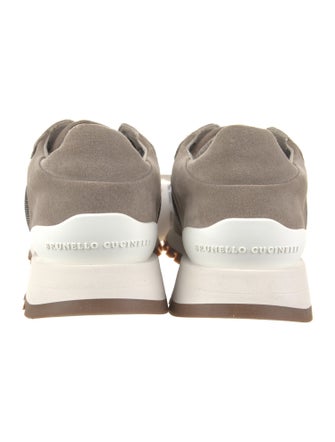 Brunello Cucinelli Suede Studded Accents Sneakers