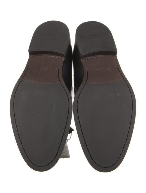 Brunello Cucinelli Leather Tassel Accents Loafers