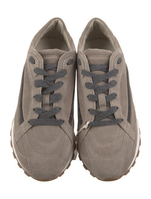 Brunello Cucinelli Suede Studded Accents Sneakers