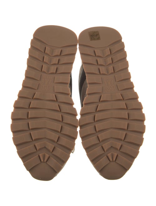 Brunello Cucinelli Suede Studded Accents Sneakers