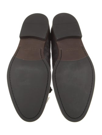 Brunello Cucinelli Suede Whipstitch Trim Loafers
