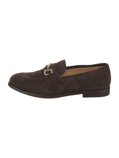 Brunello Cucinelli Suede Leather Trim Embellishment Loafers