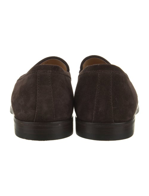Brunello Cucinelli Suede Leather Trim Embellishment Loafers