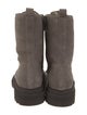 Brunello Cucinelli Suede Studded Accents Combat Boots