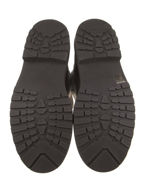 Brunello Cucinelli Suede Colorblock Pattern Chelsea Boots