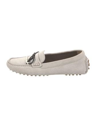 Brunello Cucinelli Suede Bow Accents Loafers