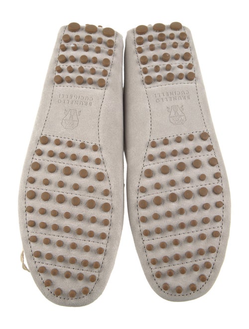 Brunello Cucinelli Suede Bow Accents Loafers