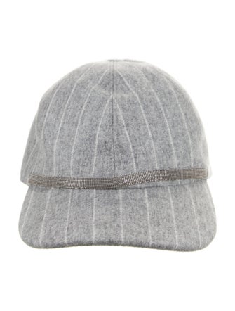 Brunello Cucinelli Patterned Virgin Wool Baseball Hat