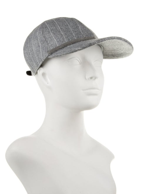Brunello Cucinelli Patterned Virgin Wool Baseball Hat
