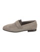 Brunello Cucinelli Suede Studded Accents Loafers