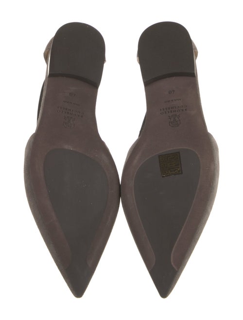 Brunello Cucinelli Suede Studded Accents Flats