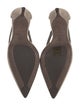 Brunello Cucinelli Suede Studded Accents Slingback Pumps