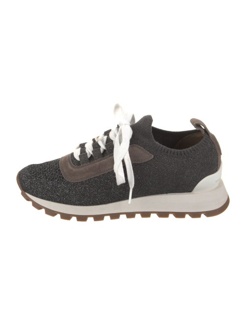 Brunello Cucinelli Nylon Studded Accents Athletic Sneakers