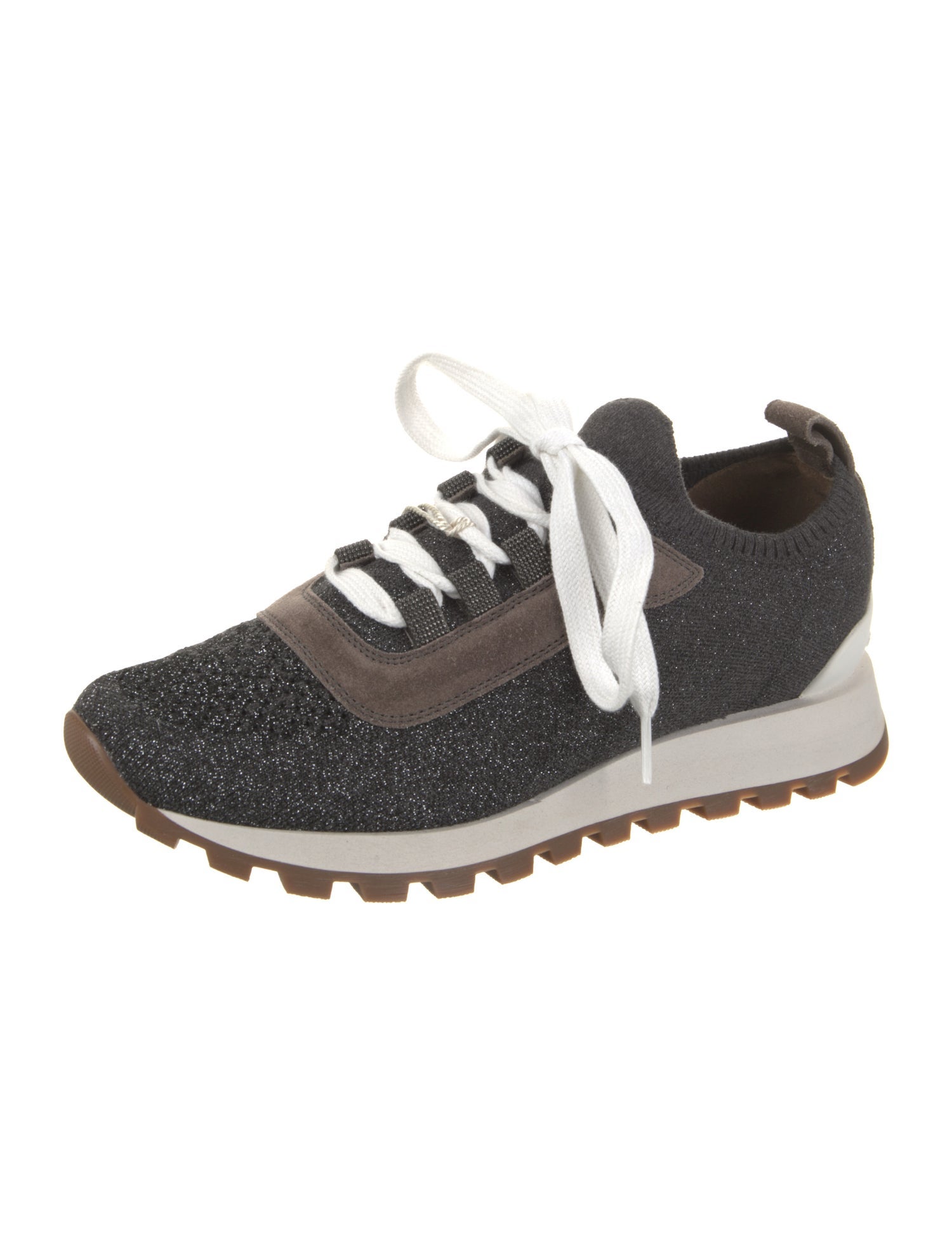 Brunello Cucinelli Nylon Studded Accents Athletic Sneakers