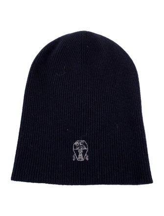 Brunello Cucinelli Embroidered Cashmere Beanie