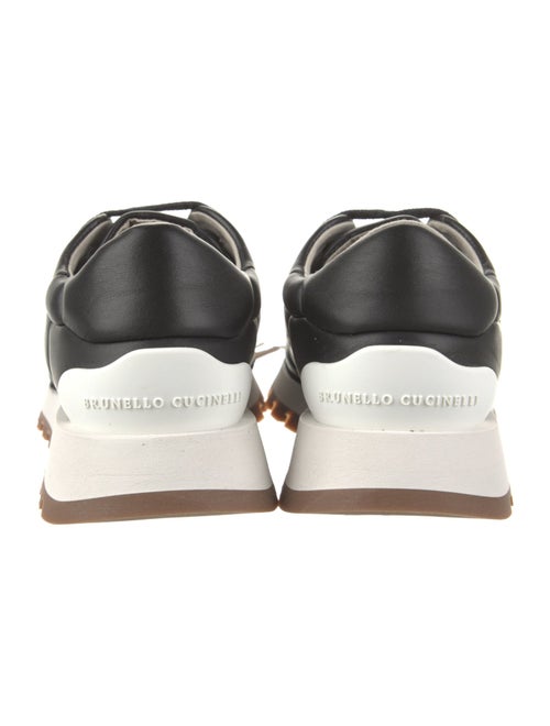 Brunello Cucinelli Leather Studded Accents Sneakers