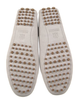 Brunello Cucinelli Suede Glitter Accents Loafers