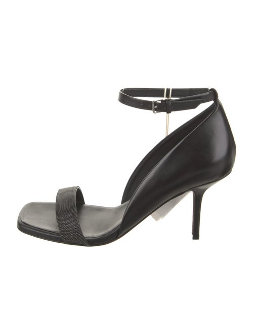 Brunello Cucinelli Leather Printed Sandals