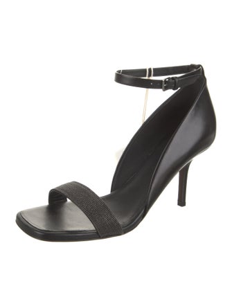 Brunello Cucinelli Leather Printed Sandals