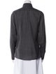 Brunello Cucinelli Virgin Wool Long Sleeve Button-Up Top