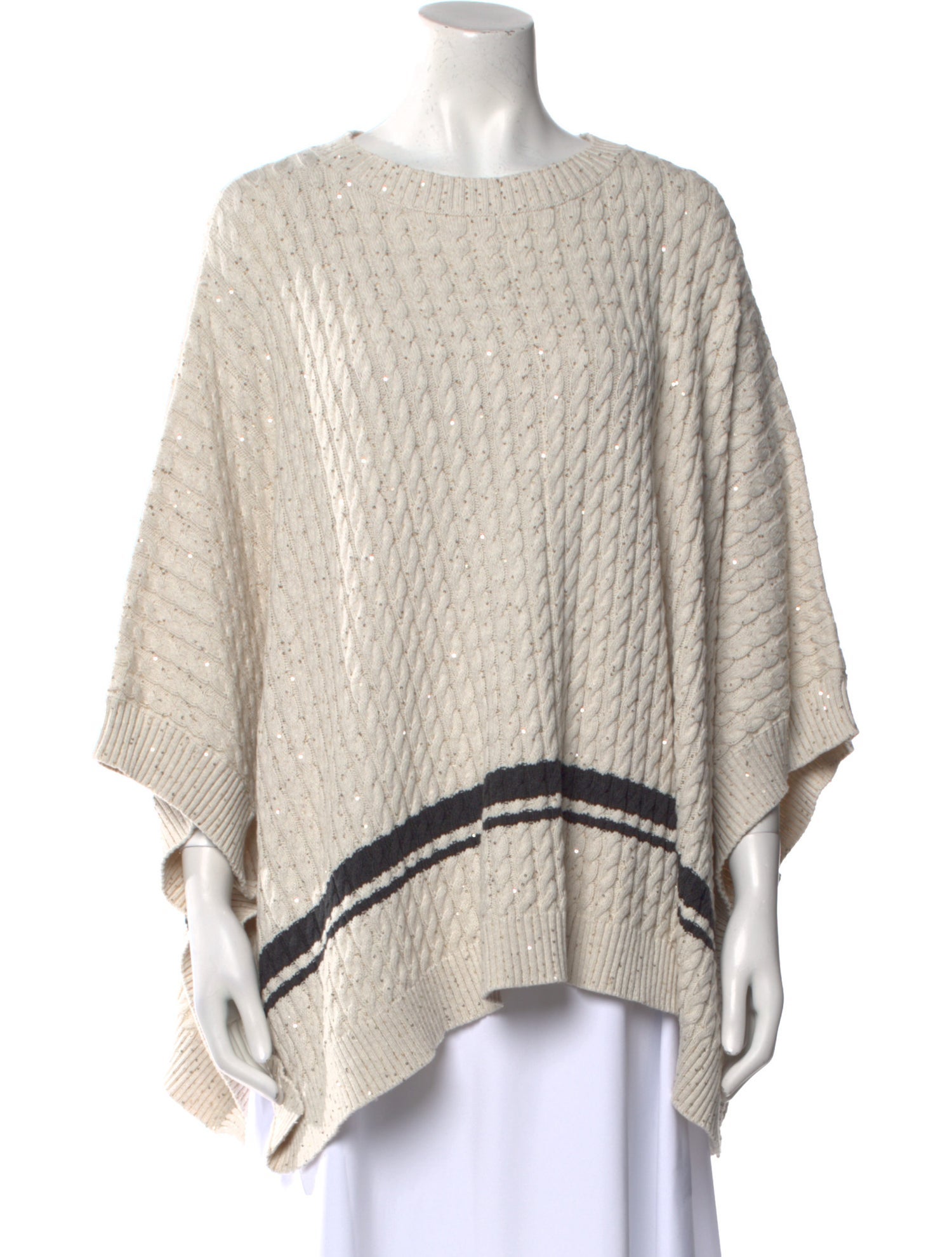 Brunello Cucinelli Striped Bateau Neckline Sweater