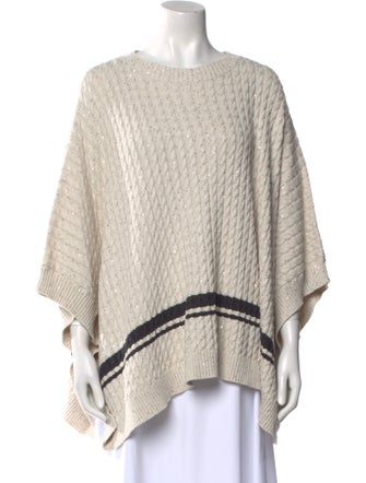 Brunello Cucinelli Striped Bateau Neckline Sweater