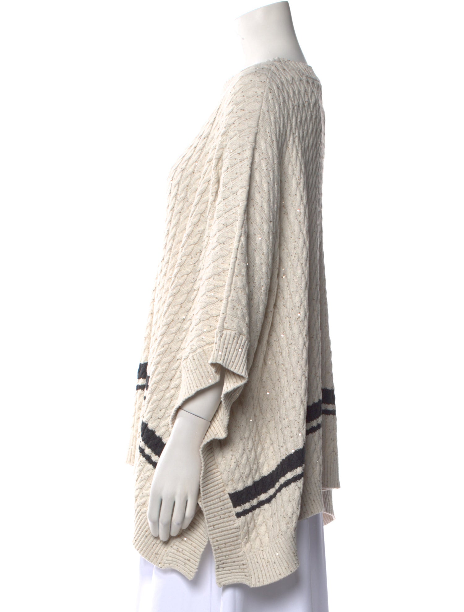 Brunello Cucinelli Striped Bateau Neckline Sweater