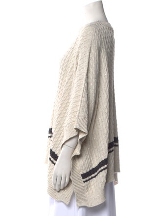 Brunello Cucinelli Striped Bateau Neckline Sweater