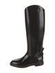 Brunello Cucinelli Leather Studded Accents Riding Boots
