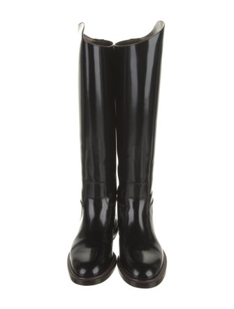 Brunello Cucinelli Leather Studded Accents Riding Boots