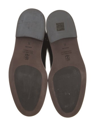 Brunello Cucinelli Leather Studded Accents Riding Boots