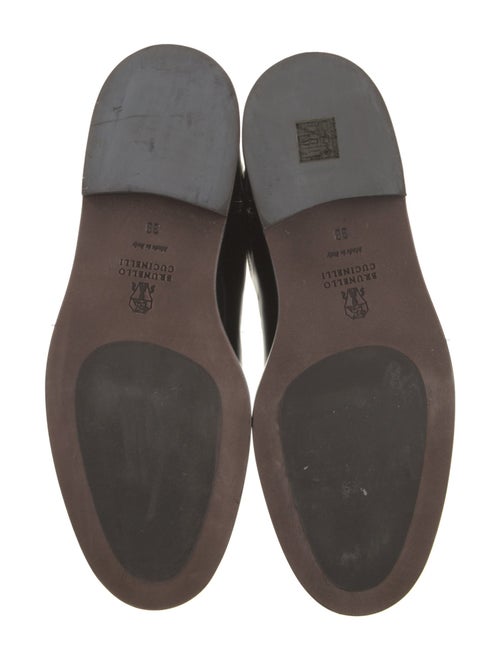 Brunello Cucinelli Leather Studded Accents Riding Boots