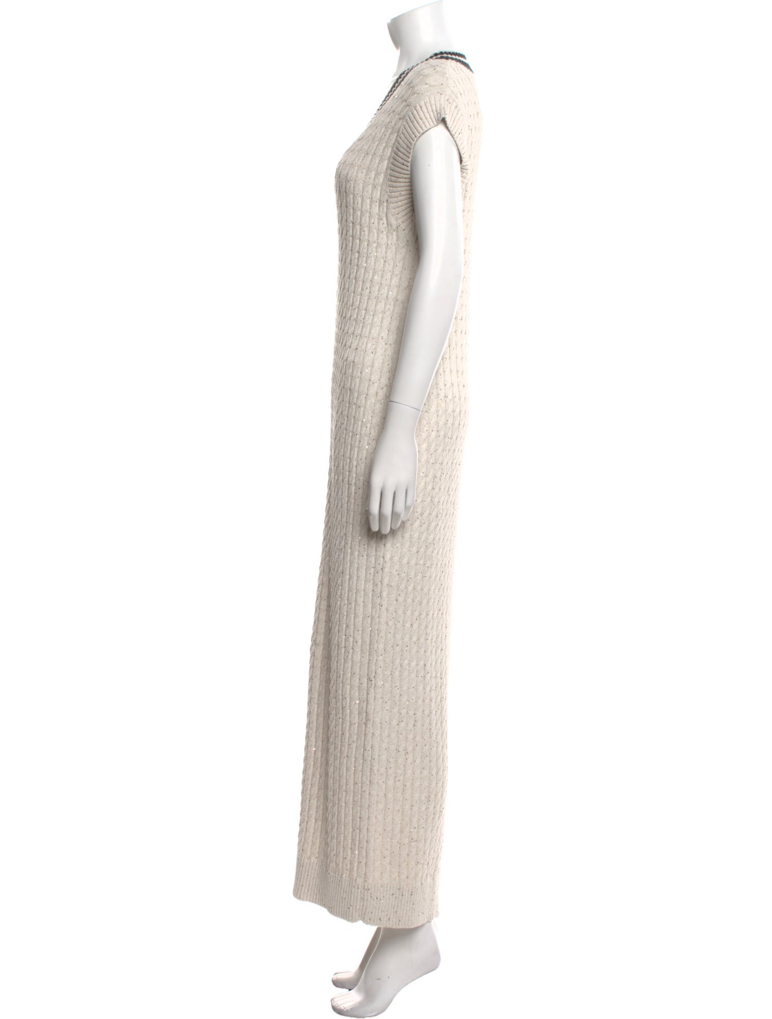 Brunello Cucinelli Cowl Neck Long Dress