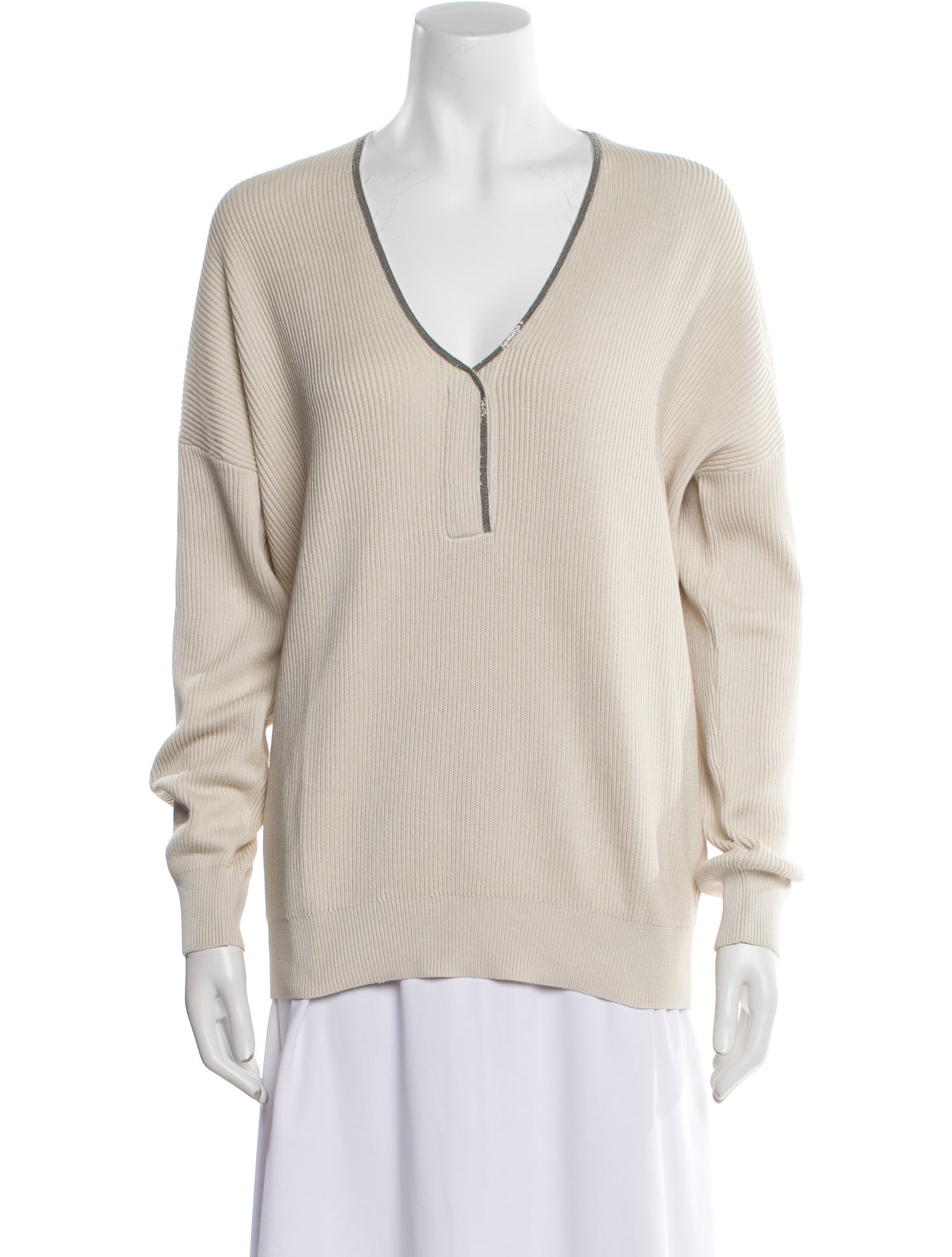 Brunello Cucinelli V-Neck Sweater w/ Tags
