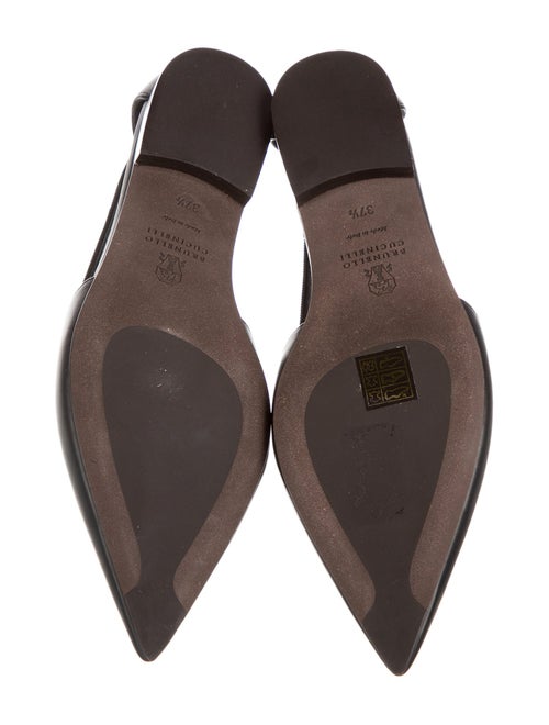 Brunello Cucinelli Leather Beaded Accents Ballet Flats