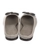 Brunello Cucinelli Leather Bow Accents Mules