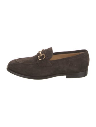 Brunello Cucinelli Horsebit Accent Suede Loafers