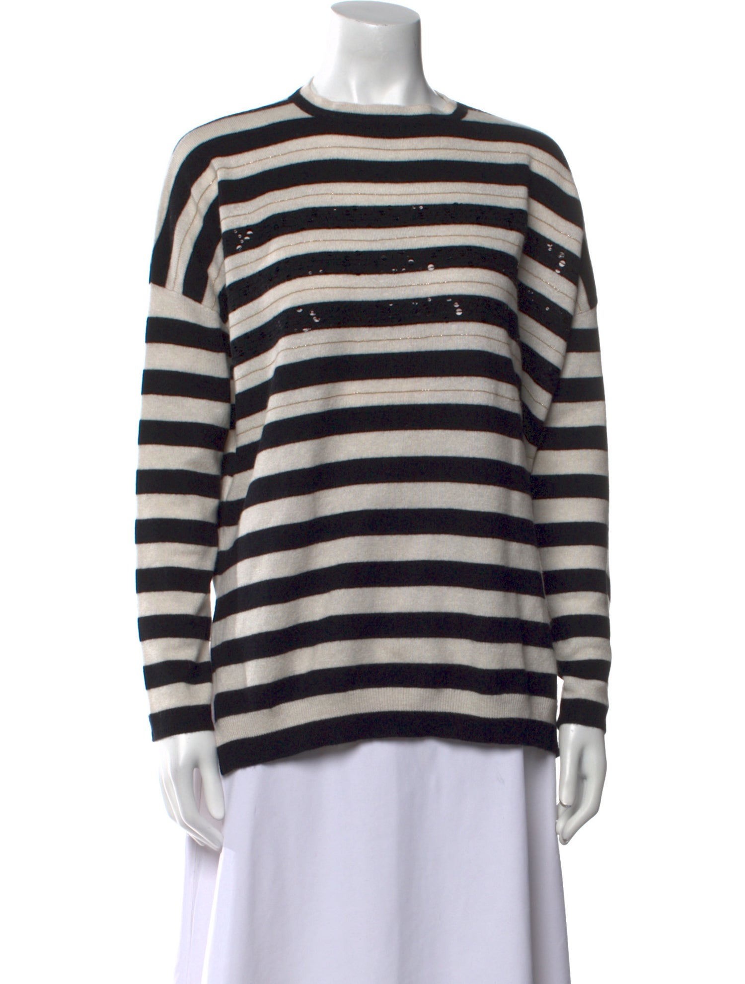 Brunello Cucinelli Cashmere Striped Sweater