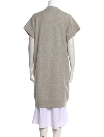 Brunello Cucinelli Virgin Wool Open Front Sweater