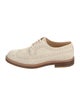 Brunello Cucinelli Suede Leather Trim Embellishment Brogues