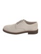 Brunello Cucinelli Suede Leather Trim Embellishment Derby Shoes