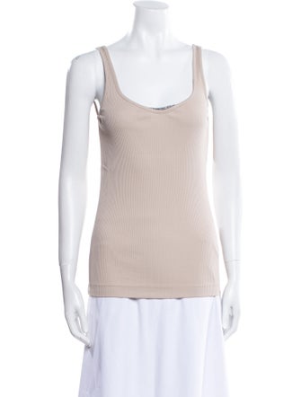 Brunello Cucinelli Scoop Neck Sleeveless Top