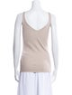 Brunello Cucinelli Scoop Neck Sleeveless Top