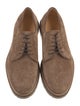 Brunello Cucinelli Suede Leather Trim Embellishment Derby Shoes