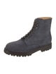 Brunello Cucinelli Suede Leather Trim Embellishment Hiking Boots