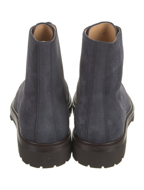 Brunello Cucinelli Suede Leather Trim Embellishment Hiking Boots