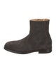 Brunello Cucinelli Suede Leather Trim Embellishment Boots