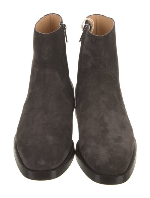 Brunello Cucinelli Suede Leather Trim Embellishment Boots