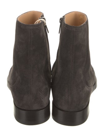 Brunello Cucinelli Suede Leather Trim Embellishment Boots