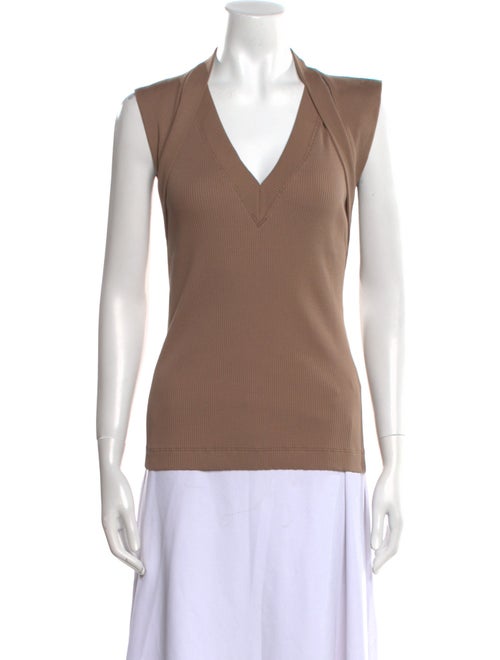 Brunello Cucinelli V-Neck Sleeveless Top